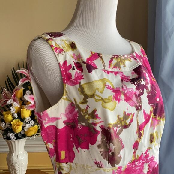 Charter Club Splashy Floral Print Sheath Dress, Size 8 - Picture 3 of 7